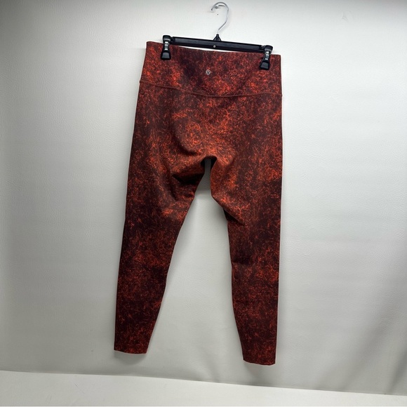 Lululemon wunder train high rise Women's Red/ black Leggings size 14 - Picture 4 of 10